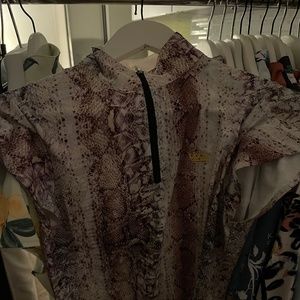 Women's Kastel cap sleeve 1/2 zip